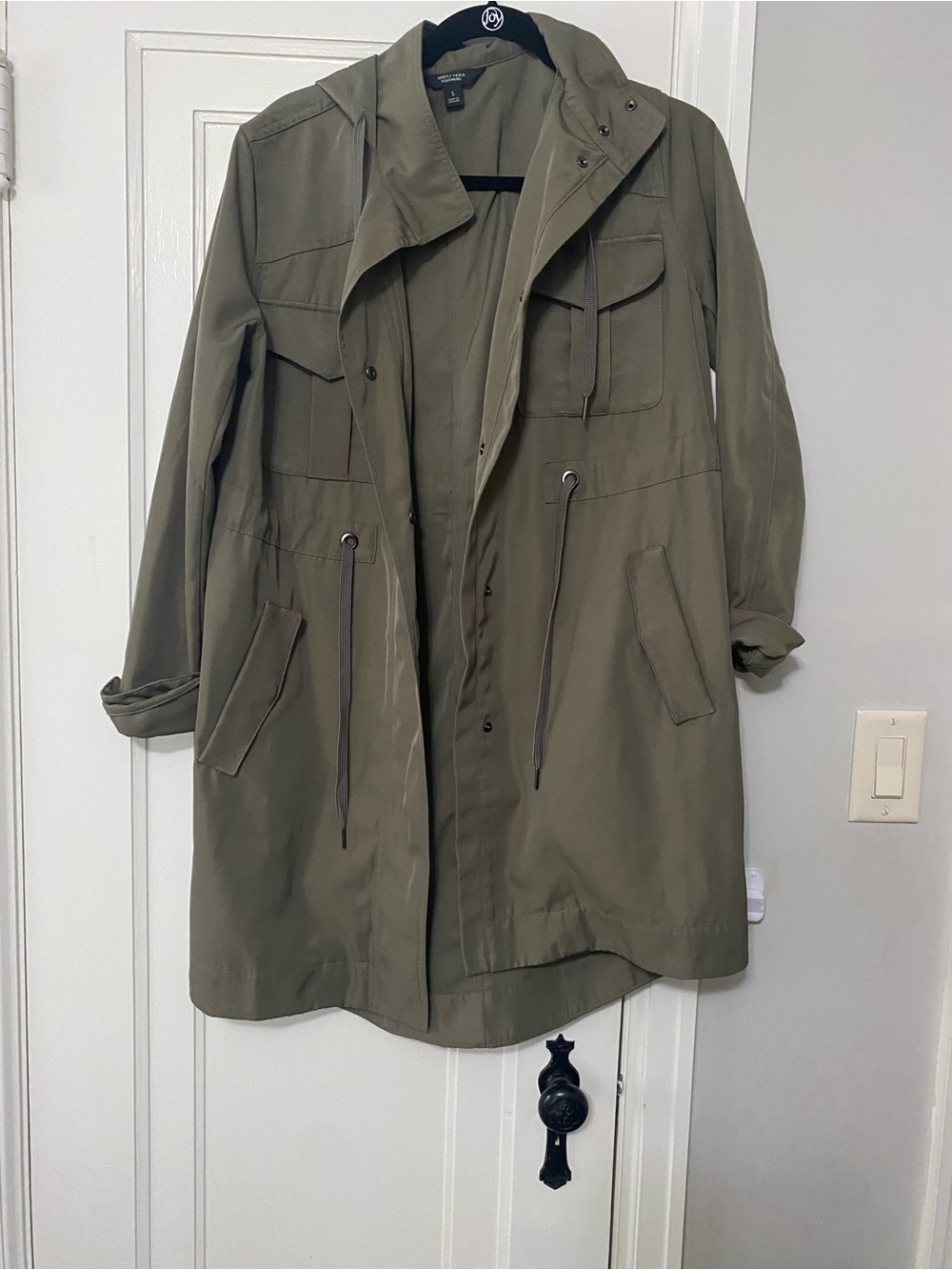 Simply Vera Vera Wang Olive Utility Anorak Jacket